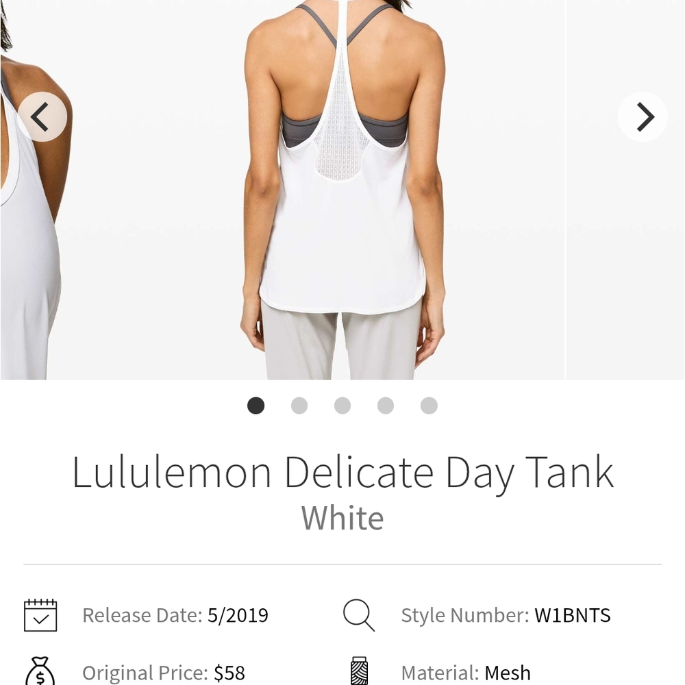 Lululemon Delicate Day Tank
White & Black - Picture 15 of 16
